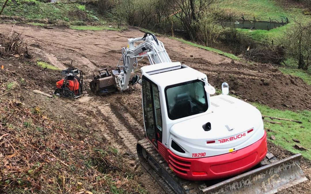 Planung Erdarbeiten und erster Spatenstich