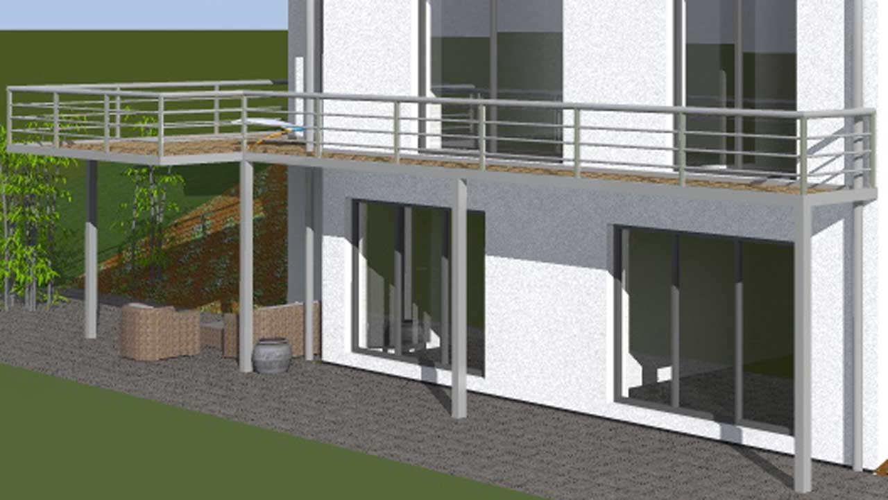 Balkon - Planung | Baublog ISOWOODHAUS | Haus am Höhenflug